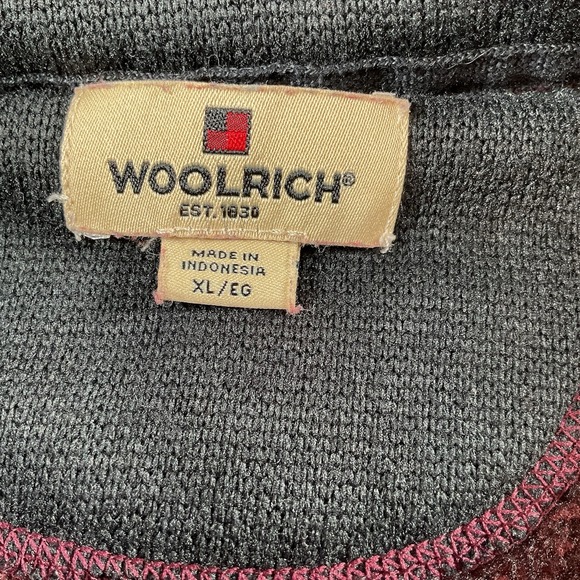 Woolridge Quarter Zip Men's XL pullover Burgundy - Picture 4 of 6
